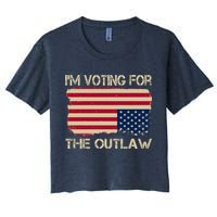 Im Voting For The Outlaw Women's Crop Top Tee
