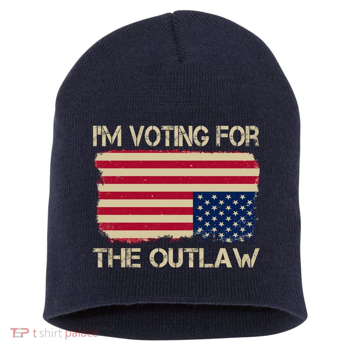 Im Voting For The Outlaw Short Acrylic Beanie