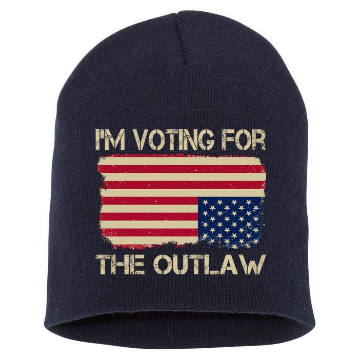 Im Voting For The Outlaw Short Acrylic Beanie