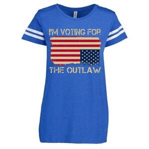 Im Voting For The Outlaw Enza Ladies Jersey Football T-Shirt