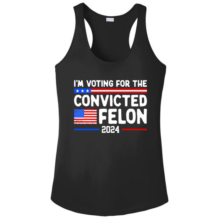 IM Voting For The Convicted Felon 2024 Ladies PosiCharge Competitor Racerback Tank