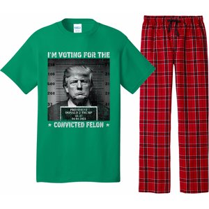 IM Voting For The Convicted Felon Trump 2024 Pajama Set