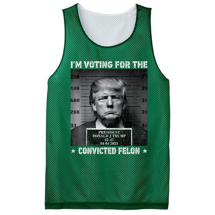 IM Voting For The Convicted Felon Trump 2024 Mesh Reversible Basketball Jersey Tank