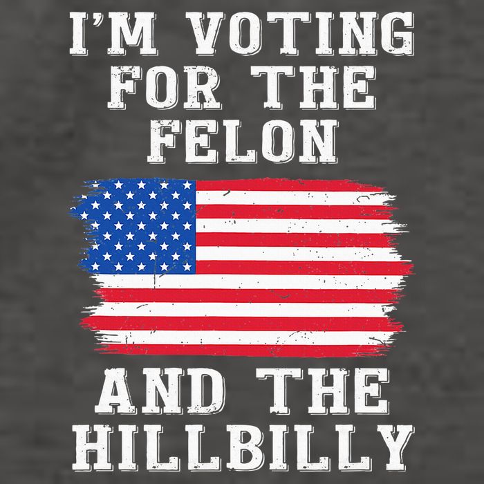 I’M Voting For The Felon & The Hillbilly Pro Trump 2024 Vector Backpack