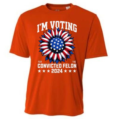 Im Voting For A Felon In 2024 Cooling Performance Crew T-Shirt