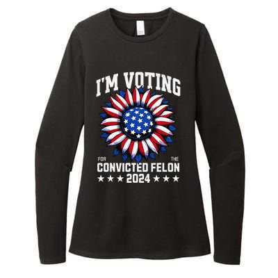 Im Voting For A Felon In 2024 Womens CVC Long Sleeve Shirt