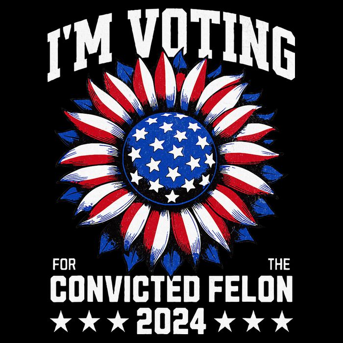 Im Voting For A Felon In 2024 Flat Bill Trucker Hat