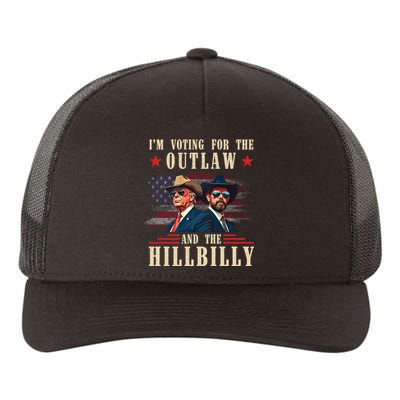 Im Voting For The Outlaw And The Hillbilly Trump Vance 2024 Yupoong Adult 5-Panel Trucker Hat