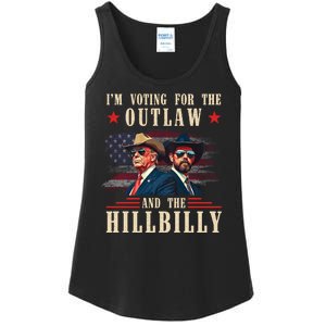 Im Voting For The Outlaw And The Hillbilly Trump Vance 2024 Ladies Essential Tank