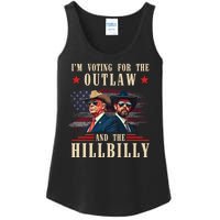 Im Voting For The Outlaw And The Hillbilly Trump Vance 2024 Ladies Essential Tank