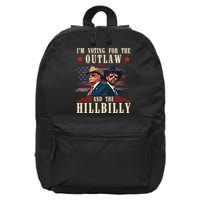 Im Voting For The Outlaw And The Hillbilly Trump Vance 2024 16 in Basic Backpack