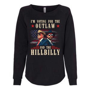 Im Voting For The Outlaw And The Hillbilly Trump Vance 2024 Womens California Wash Sweatshirt