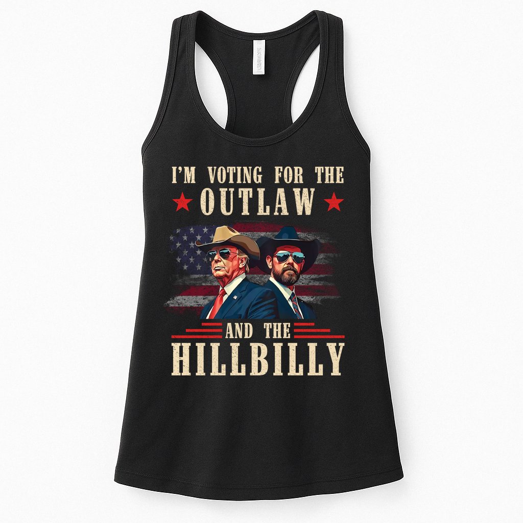 Im Voting For The Outlaw And The Hillbilly Trump Vance 2024 Womens Tank Top