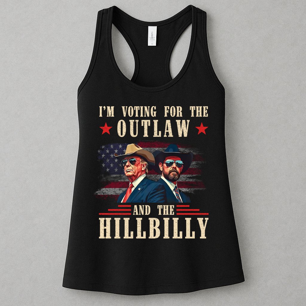 Im Voting For The Outlaw And The Hillbilly Trump Vance 2024 Womens Tank Top