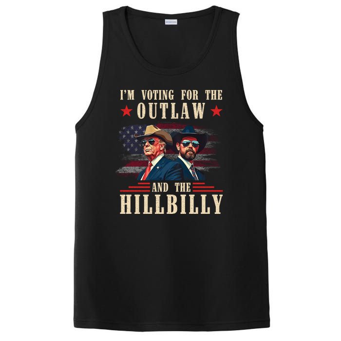 Im Voting For The Outlaw And The Hillbilly Trump Vance 2024 PosiCharge Competitor Tank