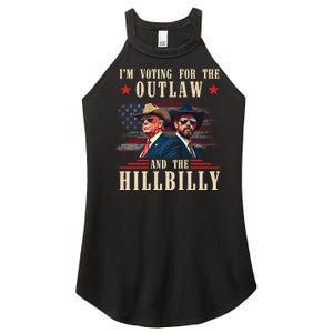 Im Voting For The Outlaw And The Hillbilly Trump Vance 2024 Women's Perfect Tri Rocker Tank