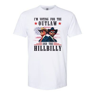 Im Voting For The Outlaw And The Hillbilly Trump Vance 2024 Softstyle CVC T-Shirt