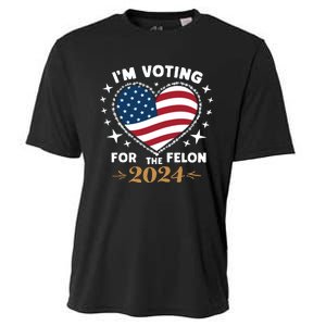 IM Voting For The Felon Trump For President 2024 Cooling Performance Crew T-Shirt