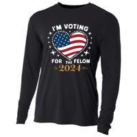 IM Voting For The Felon Trump For President 2024 Cooling Performance Long Sleeve Crew