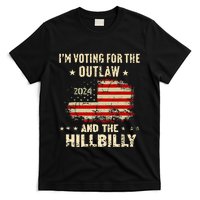 IM Voting For The Outlaw And The Hillbilly 2024 Us Flag T-Shirt