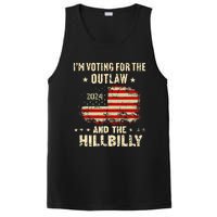 IM Voting For The Outlaw And The Hillbilly 2024 Us Flag PosiCharge Competitor Tank