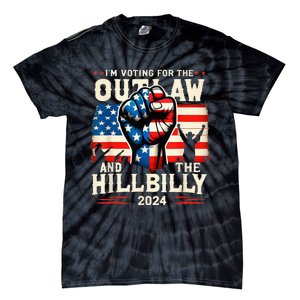 IM Voting For The Outlaw And The Hillbilly 2024 Us Flag Tie-Dye T-Shirt