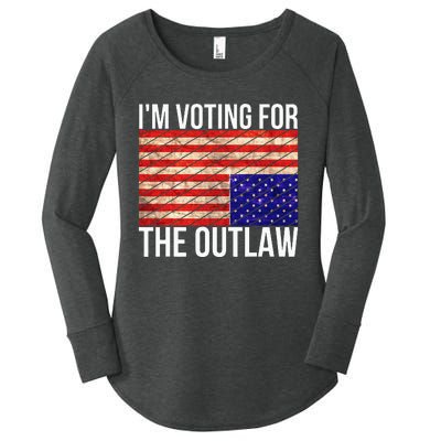 IM Voting For The Outlaw President Women's Perfect Tri Tunic Long Sleeve Shirt