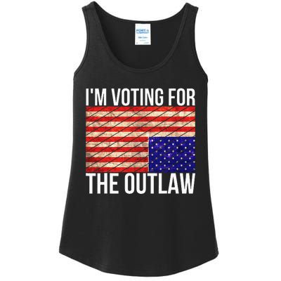 IM Voting For The Outlaw President Ladies Essential Tank