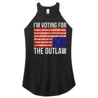 IM Voting For The Outlaw President Women's Perfect Tri Rocker Tank