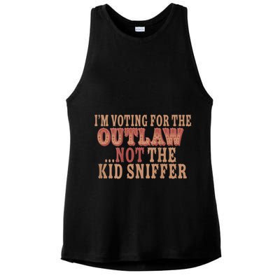 Im Voting For The Outlaw Not The Sniffer Ladies PosiCharge Tri-Blend Wicking Tank