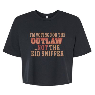 Im Voting For The Outlaw Not The Sniffer Bella+Canvas Jersey Crop Tee