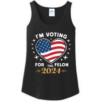 Im Vote For Convicted Felon America Women 2030 Ladies Essential Tank