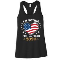 Im Vote For Convicted Felon America Women 2030 Women's Racerback Tank