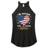 Im Vote For Convicted Felon America Women 2030 Women's Perfect Tri Rocker Tank