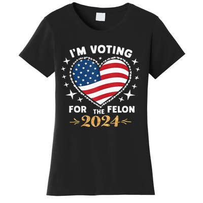 Im Vote For Convicted Felon America Women 2030 Women's T-Shirt