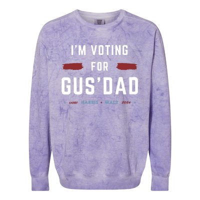 IM Voting For Gus Dad Colorblast Crewneck Sweatshirt