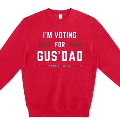 IM Voting For Gus Dad Premium Crewneck Sweatshirt