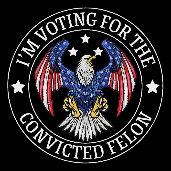 I'm Voting For The Convicted Felon T-Shirt