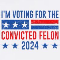 Im Voting Felon 2024 Voting For Felon Convicted Felon Full-Length Apron With Pockets