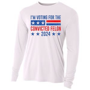 Im Voting Felon 2024 Voting For Felon Convicted Felon Cooling Performance Long Sleeve Crew