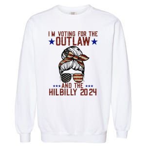 IM Voting For The Outlaw And The Hillbilly 2024 Garment-Dyed Sweatshirt