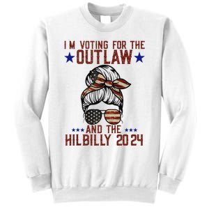 IM Voting For The Outlaw And The Hillbilly 2024 Sweatshirt