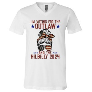 IM Voting For The Outlaw And The Hillbilly 2024 V-Neck T-Shirt