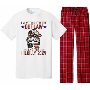 IM Voting For The Outlaw And The Hillbilly 2024 Pajama Set