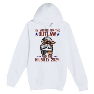 IM Voting For The Outlaw And The Hillbilly 2024 Premium Pullover Hoodie