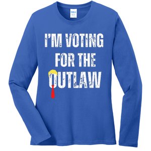 IM Voting For The Outlaw 2024 Ladies Long Sleeve Shirt