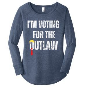 IM Voting For The Outlaw 2024 Women's Perfect Tri Tunic Long Sleeve Shirt