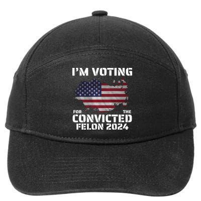Im Voting For The Convicted Felon 7-Panel Snapback Hat