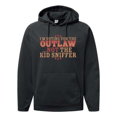 Im Voting For The Outlaw Not The Sniffer Performance Fleece Hoodie