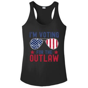 IM Voting For The Outlaw Meaningful Gift Fourth Of July Trump 2031 Meaningful G Ladies PosiCharge Competitor Racerback Tank